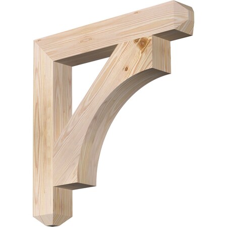 Ekena Millwork Westlake Craftsman Smooth Bracket, Douglas Fir, 3 1/2"W x 24"D x 24"H BKT04X24X24WTL04SDF